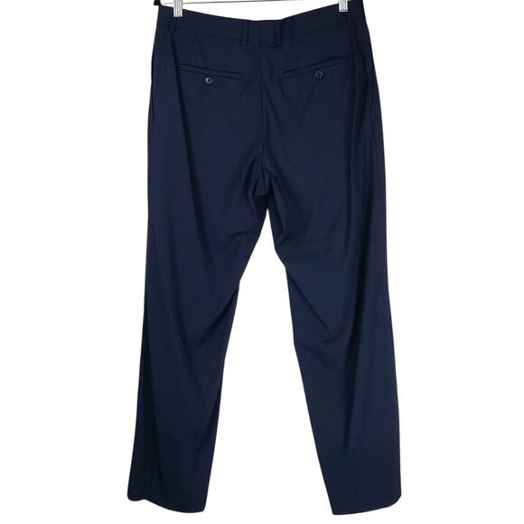 Hugo Boss Virgin Wool Blend Passolini Movie Navy Suit Dress Pants 40R Trousers - Picture 4 of 16